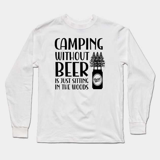 Camping Long Sleeve T-Shirt by Xtian Dela ✅